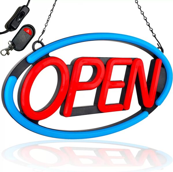 Acrylic Faux Neon Open/Closed Sign - Image 4