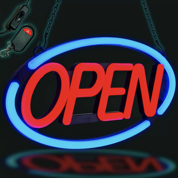 Acrylic Faux Neon Open/Closed Sign