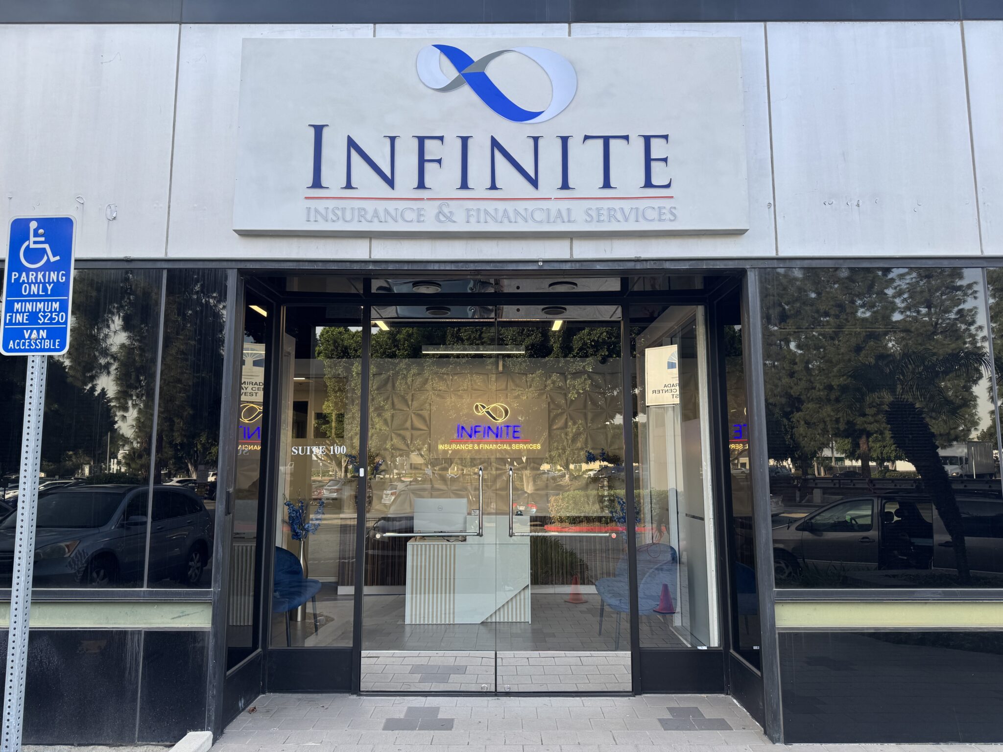infinite – Backlit Signage with Backing Panel - Northwest LK