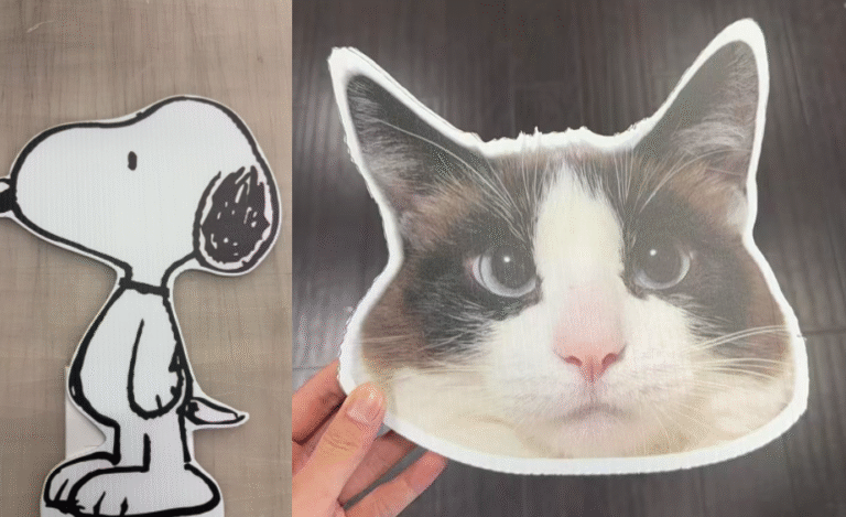 Big Head Cutout – Cheering Handheld Sign
