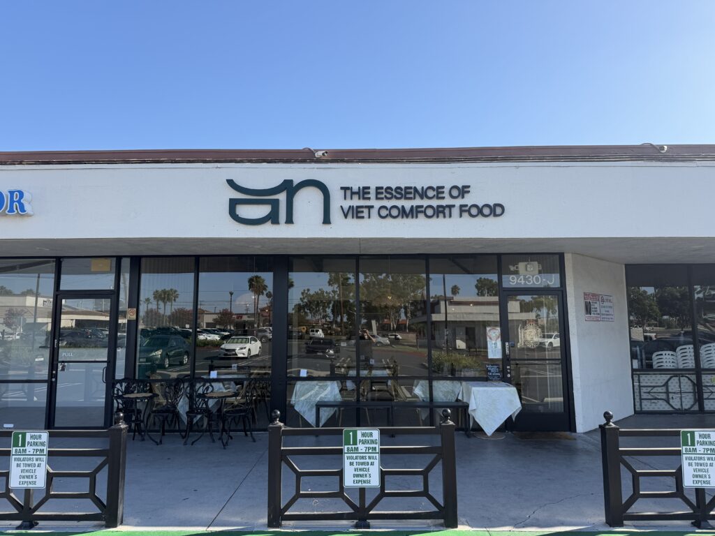 Essense of Viet restaurant storefront sign