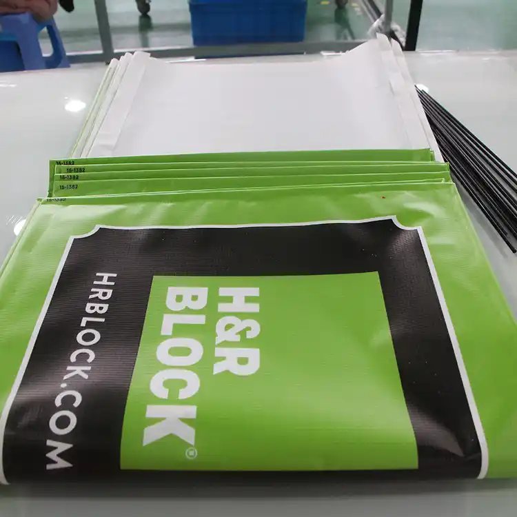 Printed vinyl banners ready to ship